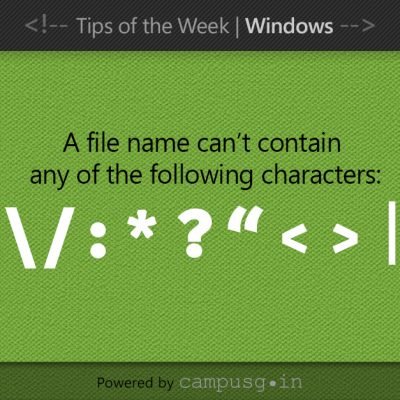 How to Name Files and Folders in Windows OS